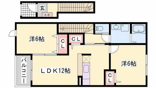 グレイスフル ヴィラⅡ【2階】の間取り