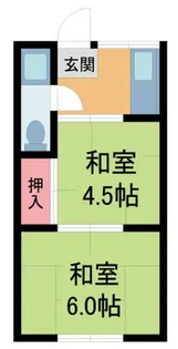 宝来荘【2階】の間取り