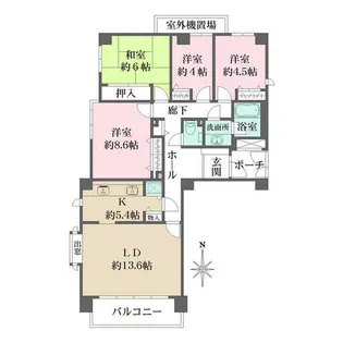 岡本シティハウス【301号室】の間取り