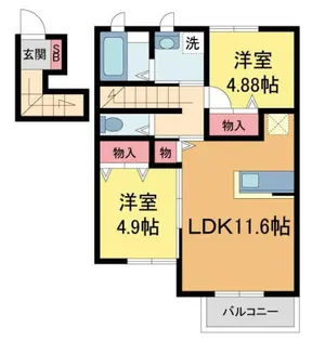 桜コート?【2階】の間取り