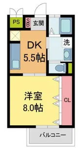 Rea-Granz宝塚千種【101号室】の間取り