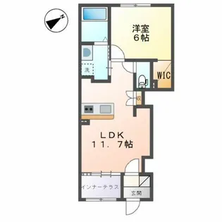 リッツ グランディールⅡ【101号室】の間取り