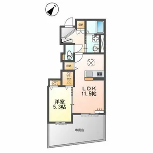 メゾンスズナ【105号室】の間取り