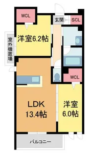 フローリス コート【102号室】の間取り