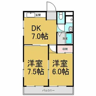 ファミール茶屋ヶ坂【3階】の間取り
