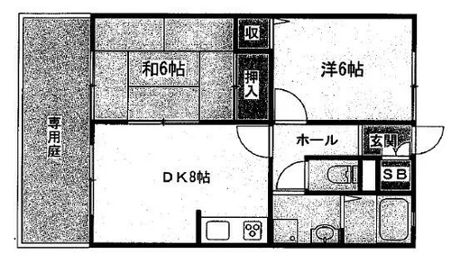吉川ハイツⅡ【203号室】の間取り