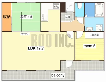 ラブリー姫路手柄山【5階】の間取り