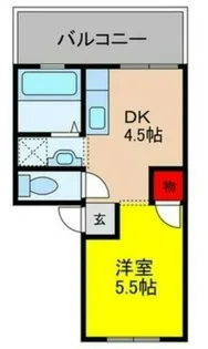 アーバンハイツ白島A棟【205号室】の間取り