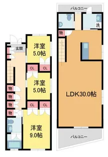 coco【A号室】の間取り