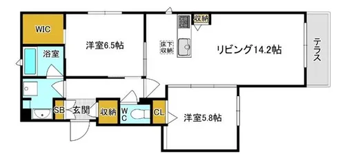 ことぶき【1階】の間取り