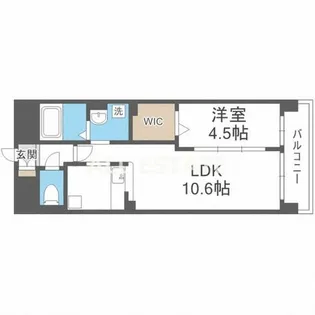 プリムローズ エレガント【6階】の間取り