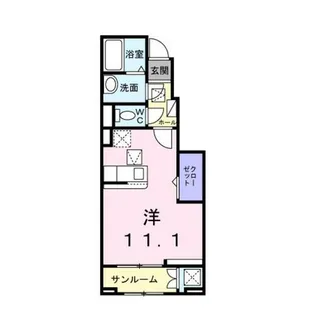 1Rの間取り画像