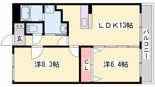 翔上郡【2階】の間取り
