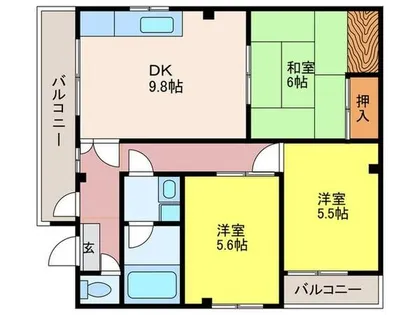 ノースバレー川崎【2階】の間取り