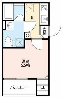 イーリス【1階】の間取り