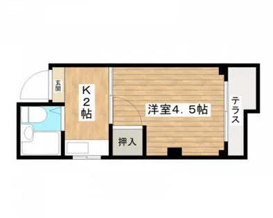 第二幸和マンション【302号室】の間取り