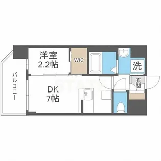セレニテ難波ミラク壱番館【9階】の間取り