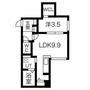 LIISA桑園【3階】の間取り