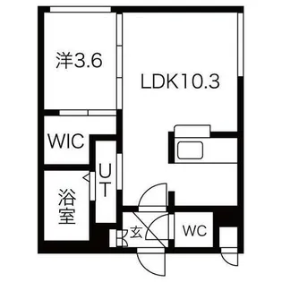 Libra南5条【2階】の間取り
