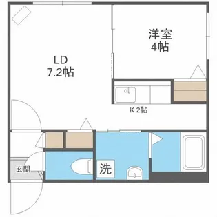 Crea Maison発寒南East【4階】の間取り