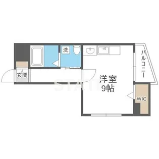 ブルービー玉造【3階】の間取り