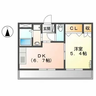 シェリ向山【2階】の間取り