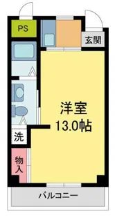 ヒルサイド北名次【302号室】の間取り
