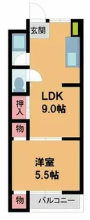 グレイス川西 南館【5階】の間取り