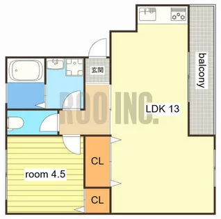 Lieve【205号室】の間取り