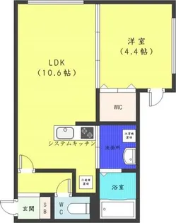 GRANDUKE永山公園通【4階】の間取り