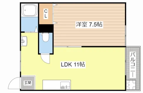 佐野マンション【6号室】の間取り