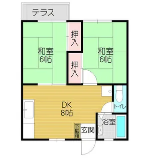 コーポ相保【0202号室】の間取り