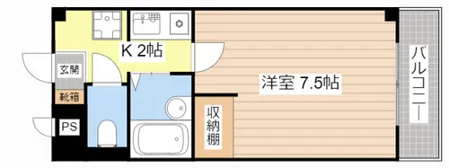 マリーブ 1820【3階】の間取り
