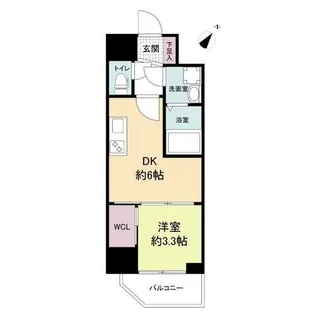 セレニテ神戸元町クレア【15階】の間取り