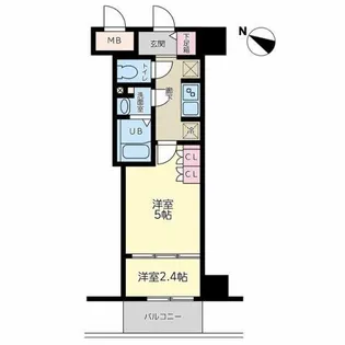 神戸元町Noah【4階】の間取り