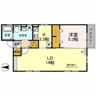 アリヴィラ【1階】の間取り