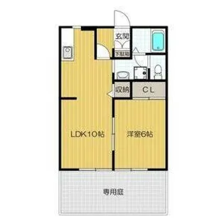 サンガーデン安威A【1階】の間取り