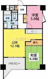 アルテハイム宮ノ陣【2階】の間取り