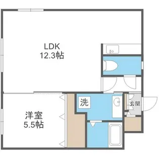 プレステージ知事公館【1階】の間取り