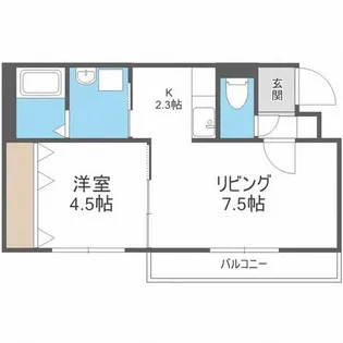 Balboni N17【4階】の間取り
