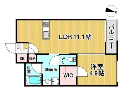 ウェルスクエア豊中本町【1階】の間取り