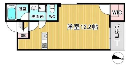 ウェルスクエア豊中本町【1階】の間取り
