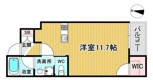 ウェルスクエア豊中本町【3階】の間取り