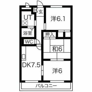 エクセルメゾンA【201号室】の間取り