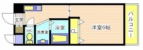 アスフローレス【3階】の間取り