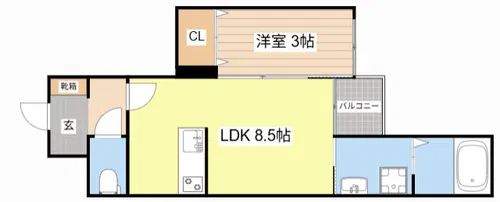 La Tour YAGURA【303号室】の間取り