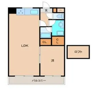 メゾン・ド・姫路野里【510号室】の間取り