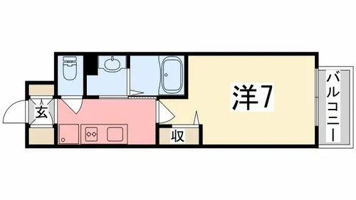 Luxe姫路【1015号室】の間取り