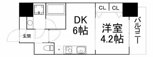 大阪府大阪市中央区安土町1丁目【マンション】の間取り