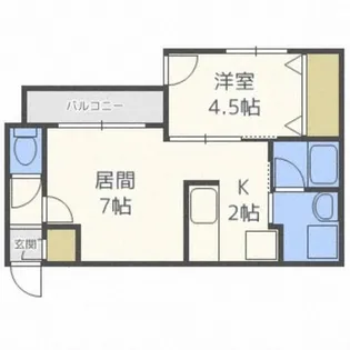 アンシャンテ環状通東【2階】の間取り